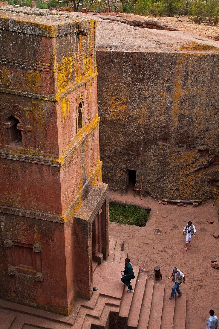 Iglesia Bete Georgis San Jorge, Iglesias de Lalibela, Lalibela, Etiopia, Africa