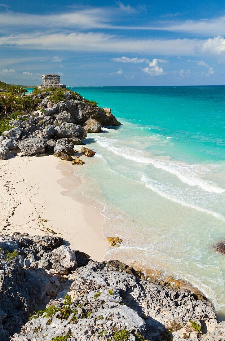 Yacimiento Arqueológico Maya de Tulum, Estado de Quintana Roo, Península de Yucatán, México, América