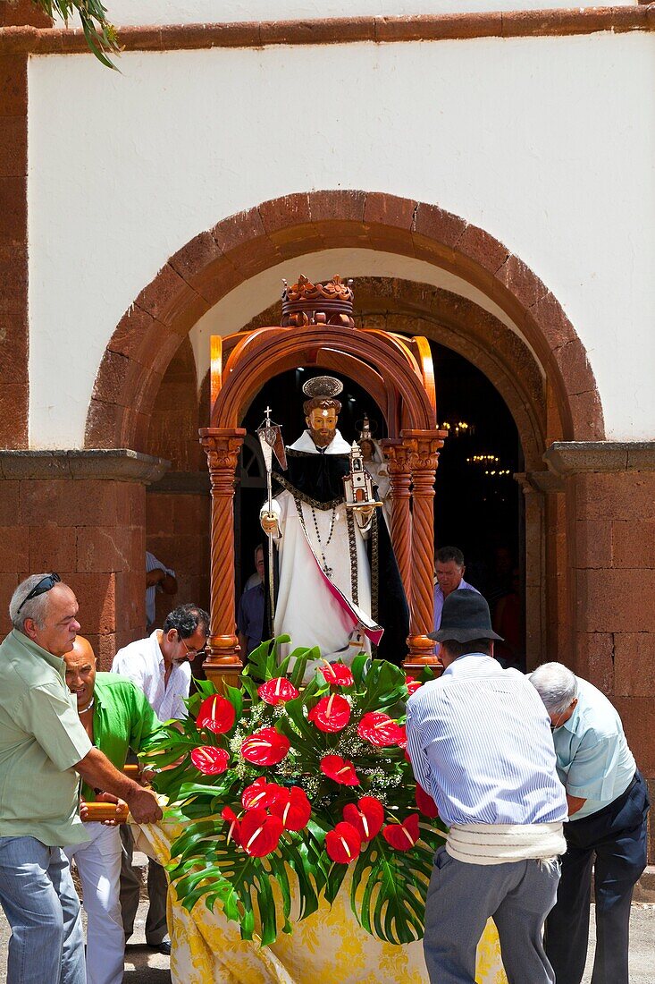 Festividad Santo Domingo de Guzman Pueblo Tetir Isla Fuerteventura Provincia Las Palmas Islas Canarias España