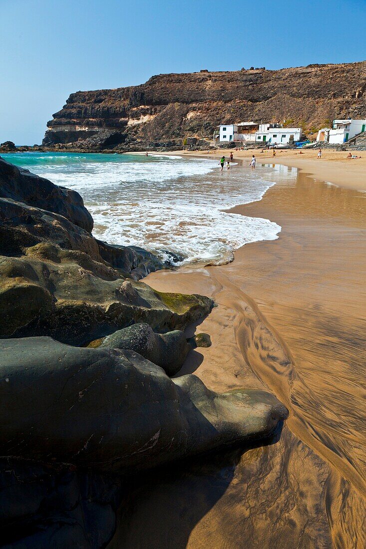 Playa de Los Molinos Pueblo Tefía Isla Fuerteventura Pronvincia Las Palmas Islas Canarias España