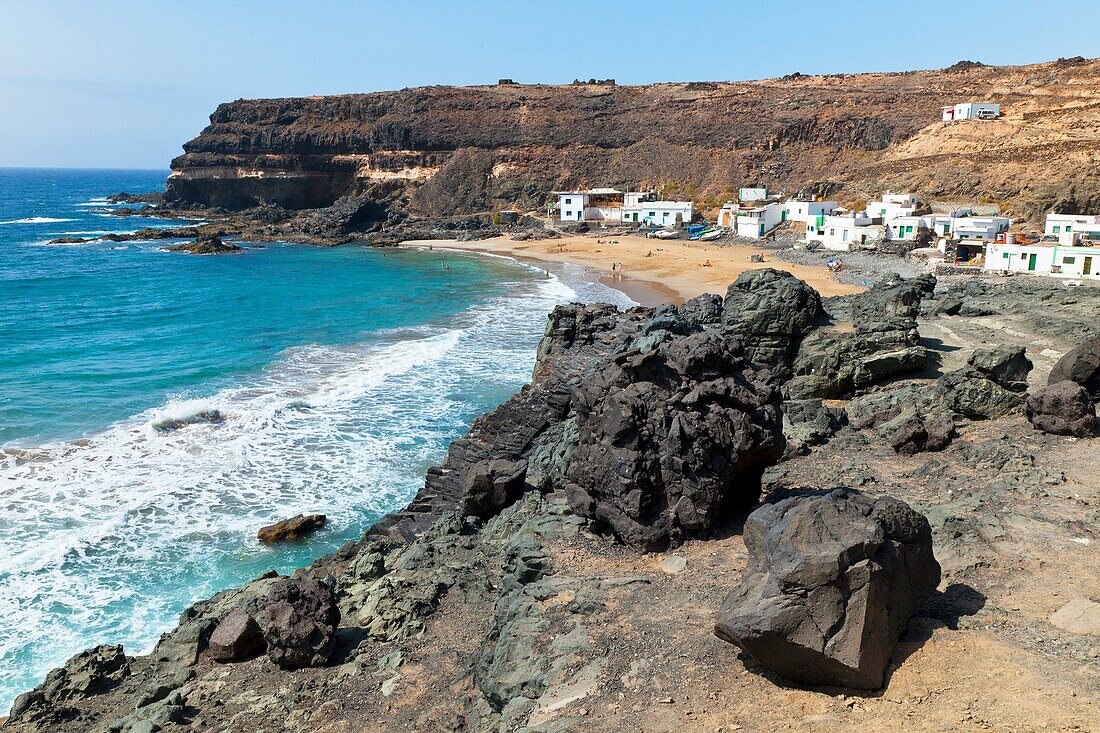 Playa de Los Molinos Pueblo Tefía Isla Fuerteventura Pronvincia Las Palmas Islas Canarias España