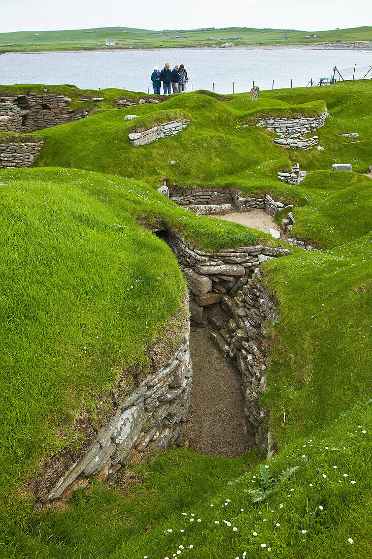 Skara Brae Neolithic settlement, Mainland, Orkney, Scotland, UK