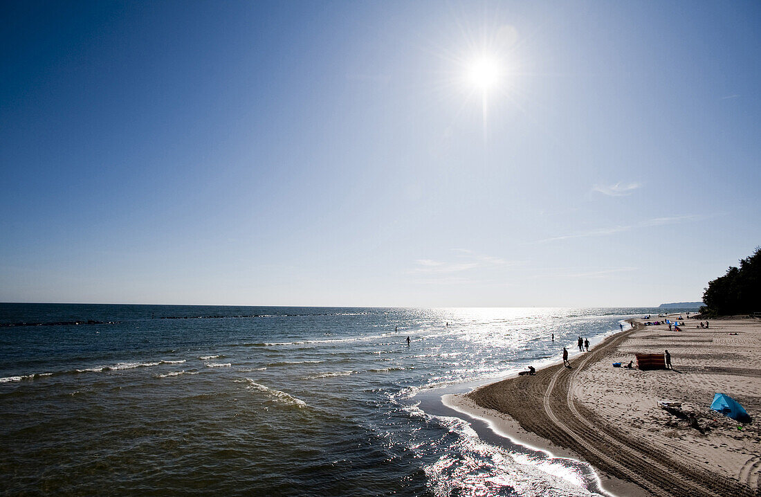 Beach at Sellin, Island of Rügen, Mecklenburg-Vorpommern, Germany