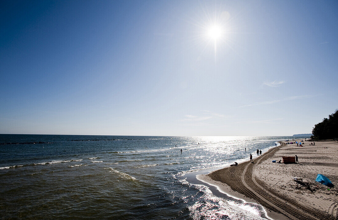 Strand bei Sellin, Insel Rügen, Ostsee, Mecklenburg-Vorpommern, Deutschland