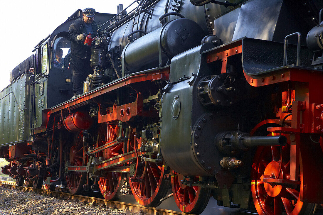 Historical train called Bundenthaler at Bundenthal, Palatinate Forest, Rhineland-Palatinate, Germany, Europe