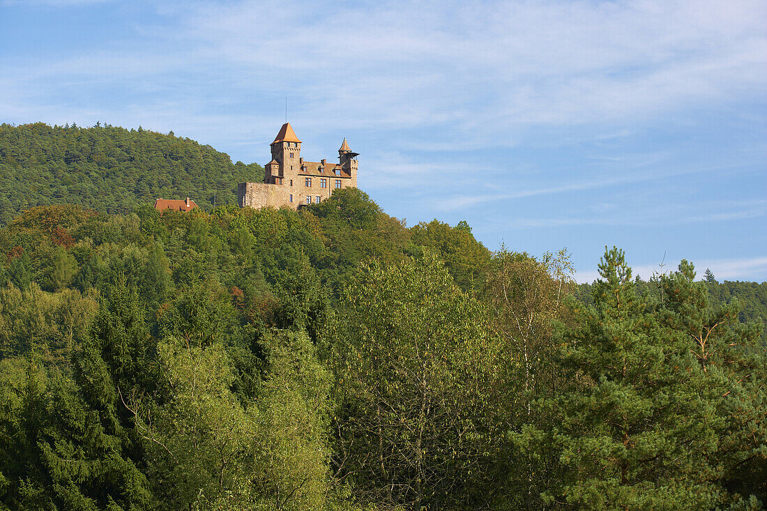 Castle of Berwartstein near Erlenbach, Palatinate Forest, Rhineland-Palatinate, Germany, Europe