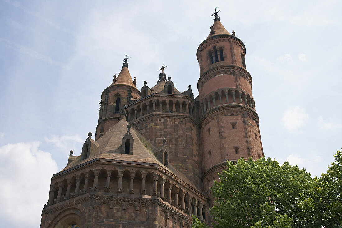 Dom St. Peter in Worms, Ostchor, Rheinhessen, Rheinland-Pfalz, Deutschland, Europa