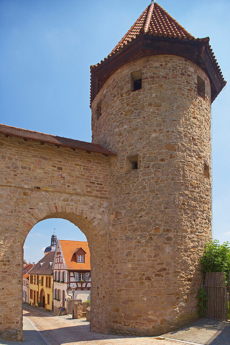 Red Tower, old town, Kirchheimbolanden, Rhineland-Palatinate, Germany