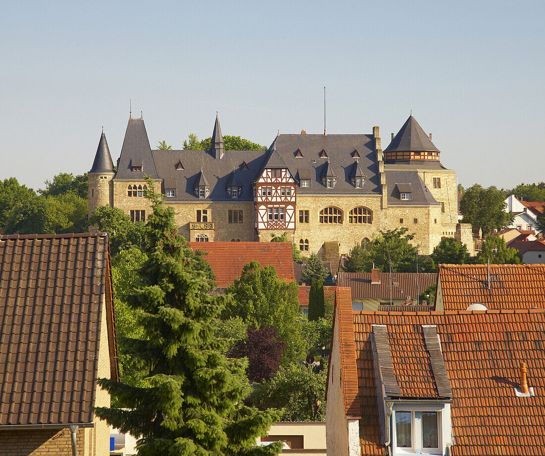 Alzey, Castle, Pfalzgrafenschloß, Old Town, Rhenish Hesse, Rhineland-Palatinate, Germany, Europe