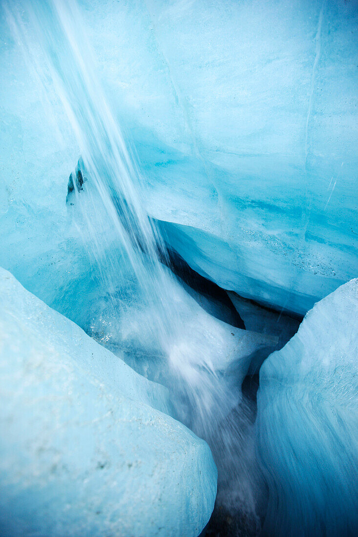 Wasserfall, Pasterze, Großglockner, Kärnten, Österreich