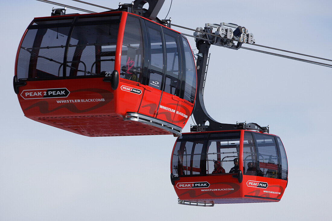 Gondelbahn, Whistler, British, Columbia, Kanada