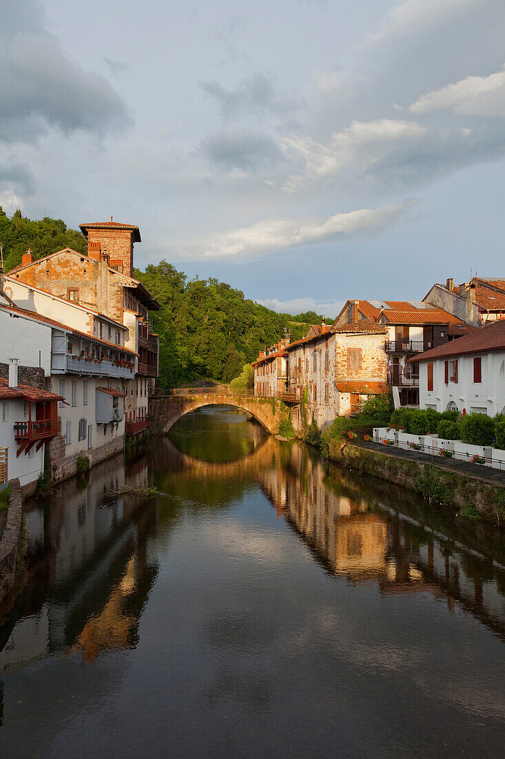 Saint-Jean-Pied-de Port, Camino Frances, Jakobsweg, Camino de Santiago, Pilgerweg, UNESCO Welterbe, europäischer Kulturweg, Pyrenees Atlantiques, Südfrankreich, Frankreich, Europa