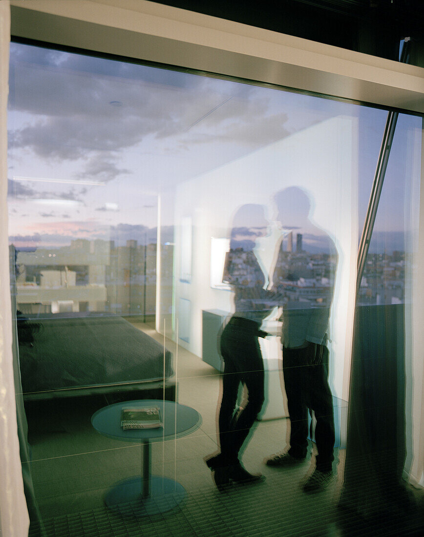 Room on the 9th Floor, Designed by Richard Gluckman, Hotel Silken Puerta America, Madrid, Spain