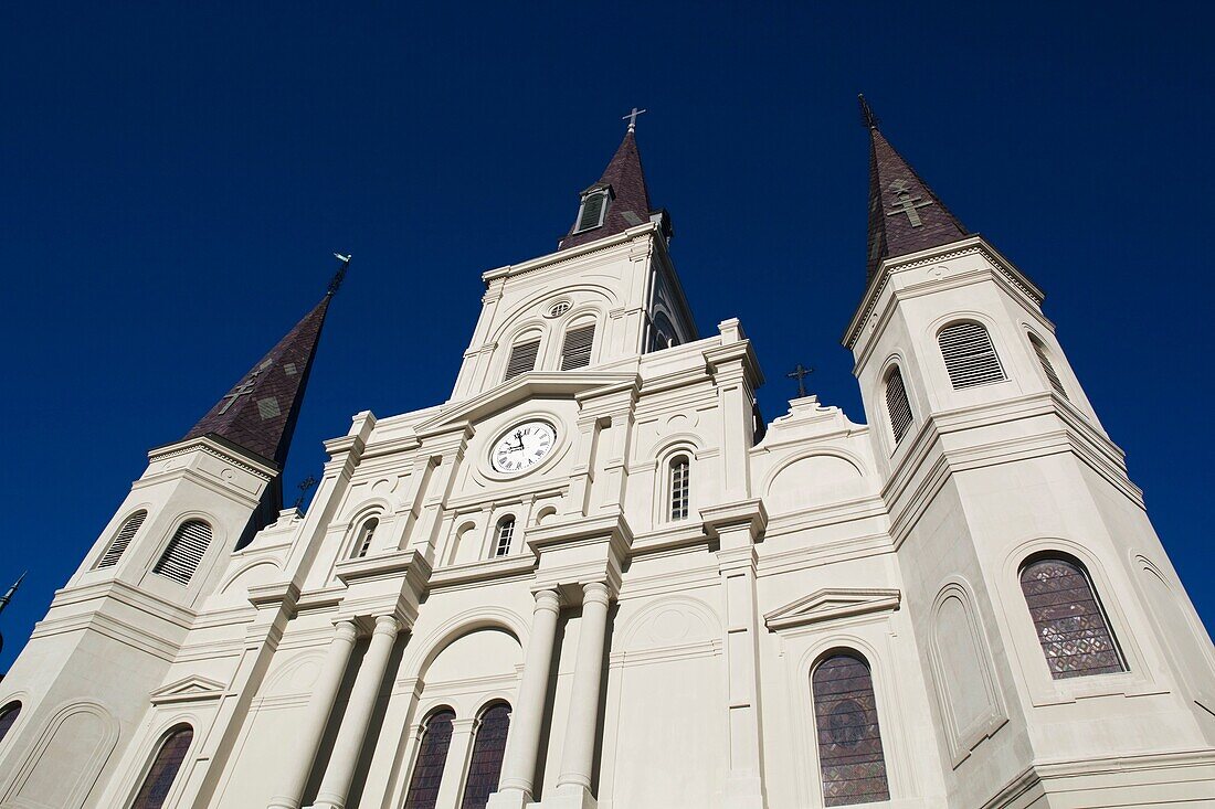 USA, Louisiana, New Orleans, French Quarter, Jackson Square, St Louis Cathedral