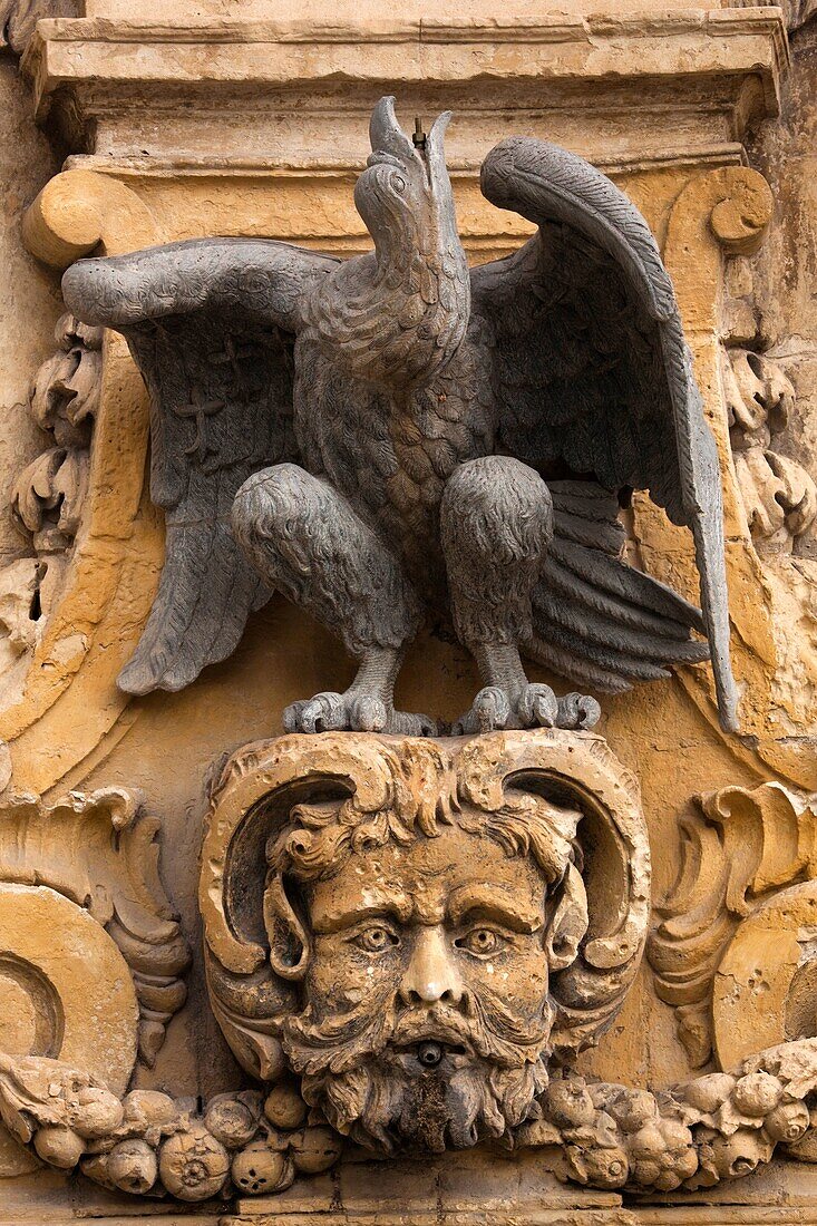 Malta, Valletta, detail, St George's Square