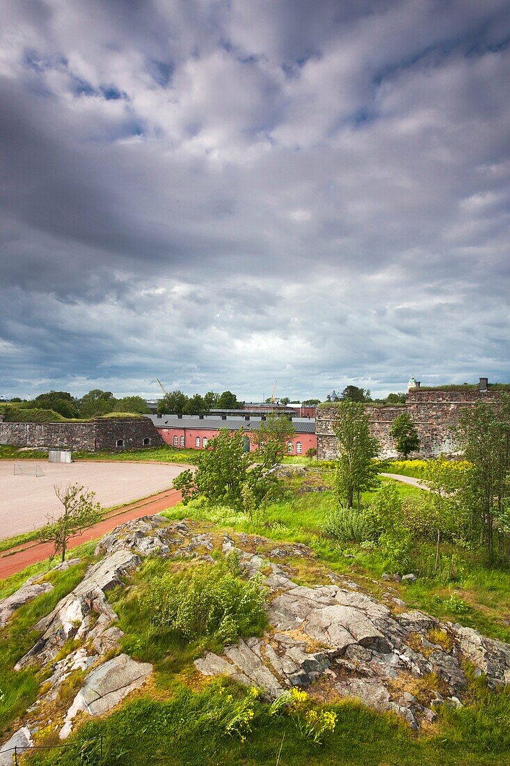 Finland, Helsinki, Suomenlinna-Sveaborg Fortress, fortress landscape