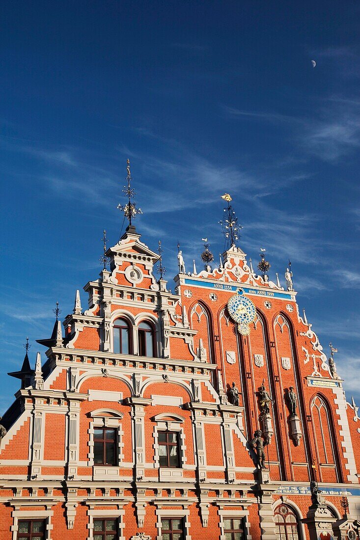 Latvia, Riga, Vecriga, Old Riga, Blackheads,  House, b 1344, exterior, daytime