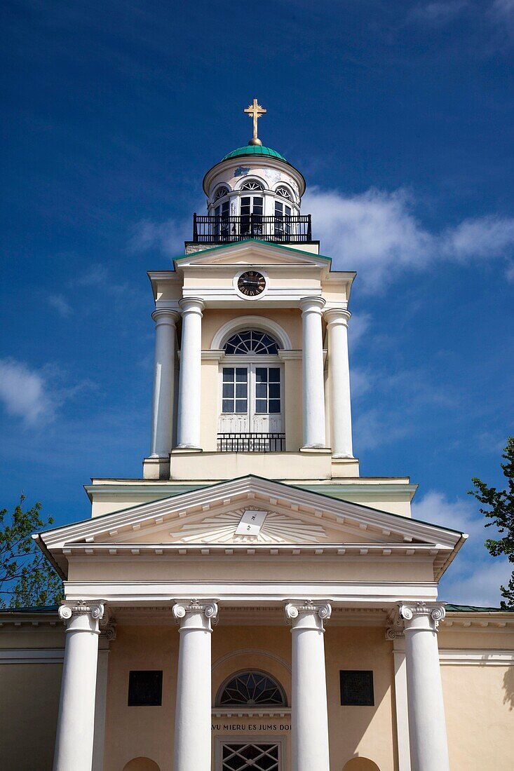 Latvia, Western Latvia, Kurzeme Region, Ventspils, Town Hall Square, Nicholas Evangelical Lutheran Church