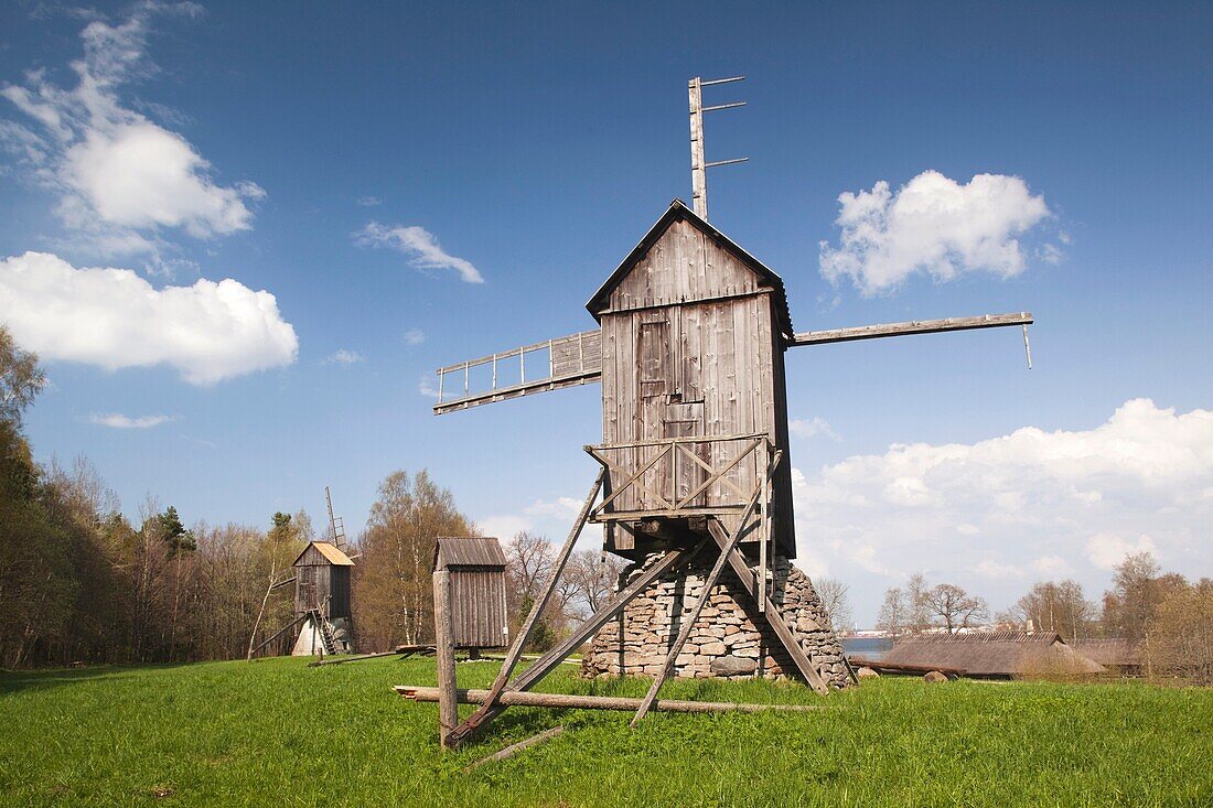 Estonia, Tallinn, Rocca Al Mare village, Estonian Open Air Museum, old windmill