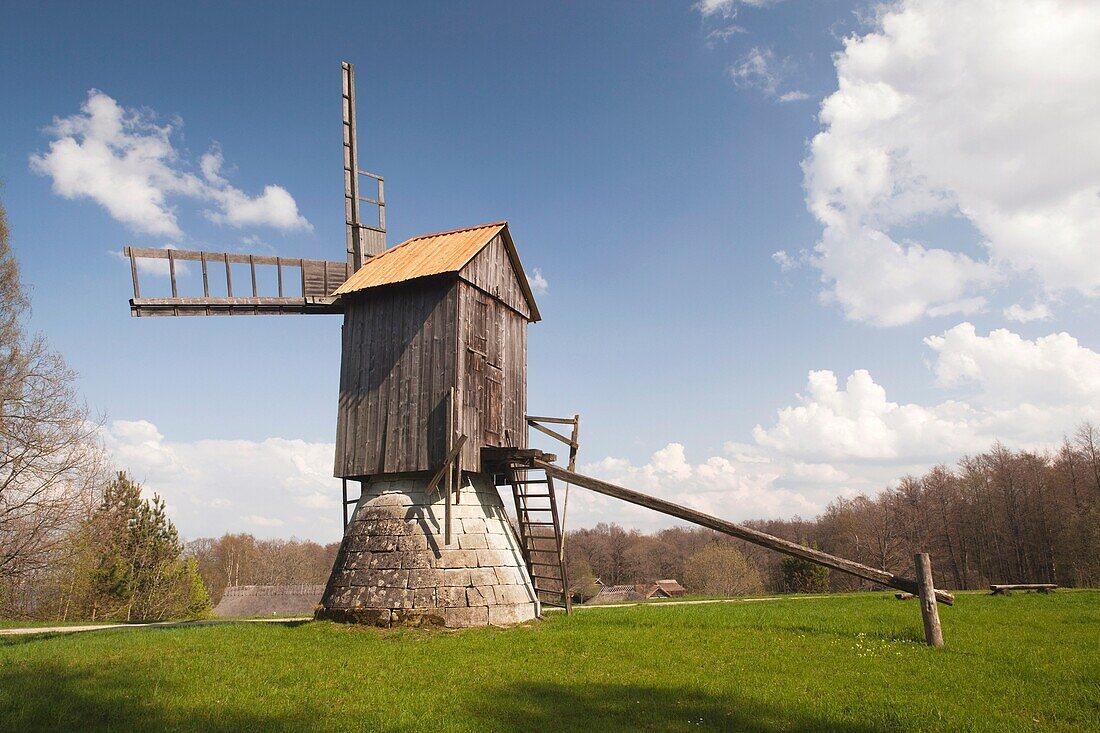 Estonia, Tallinn, Rocca Al Mare village, Estonian Open Air Museum, old windmill