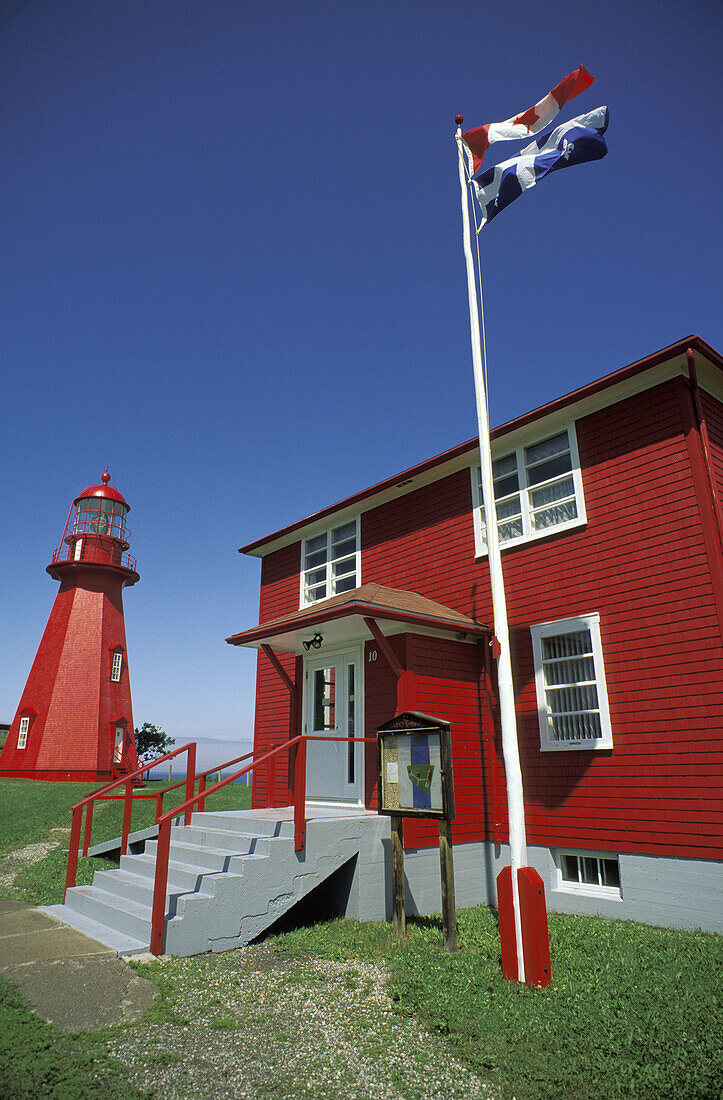 La Martre lighthouse, Gaspesie, Quebec, Canada