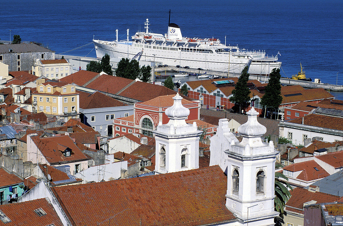 Afama district as seen from Miradouro de Santa Luzia, Lisbon, Portugal