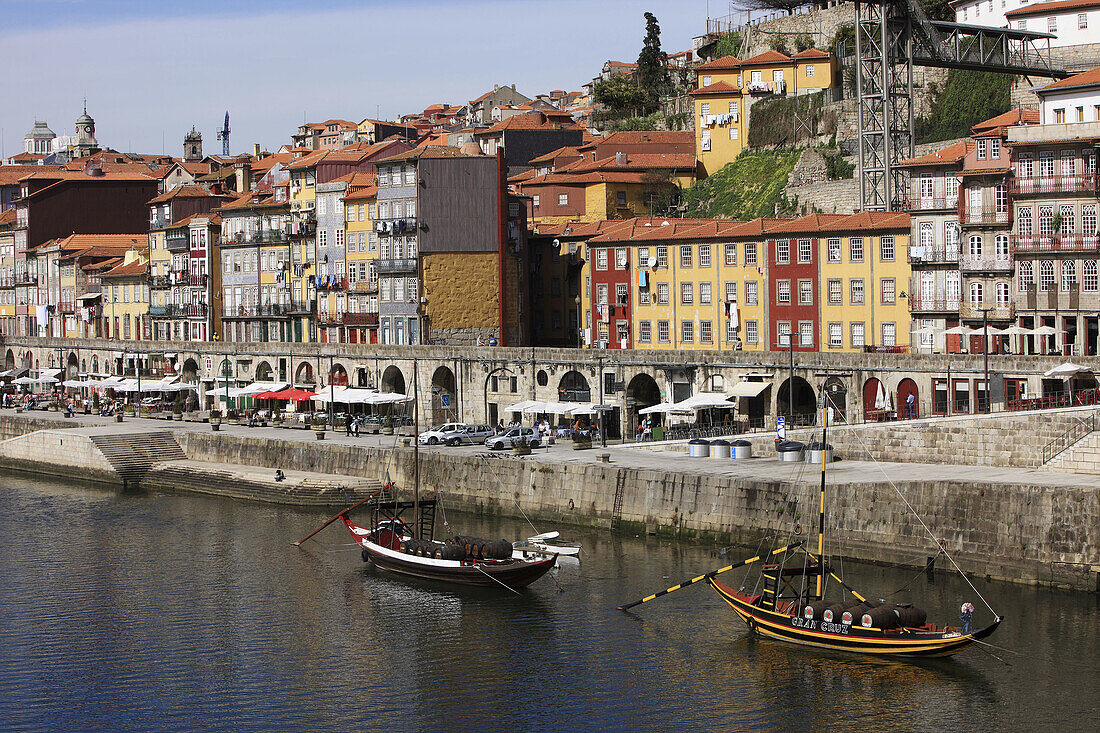 Rabelos Port wine carring barges, Douro river, Porto, Portugal
