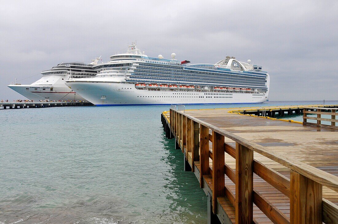 Caribbean Cruise Ship in Puerta Maya and Cozumel Mexico