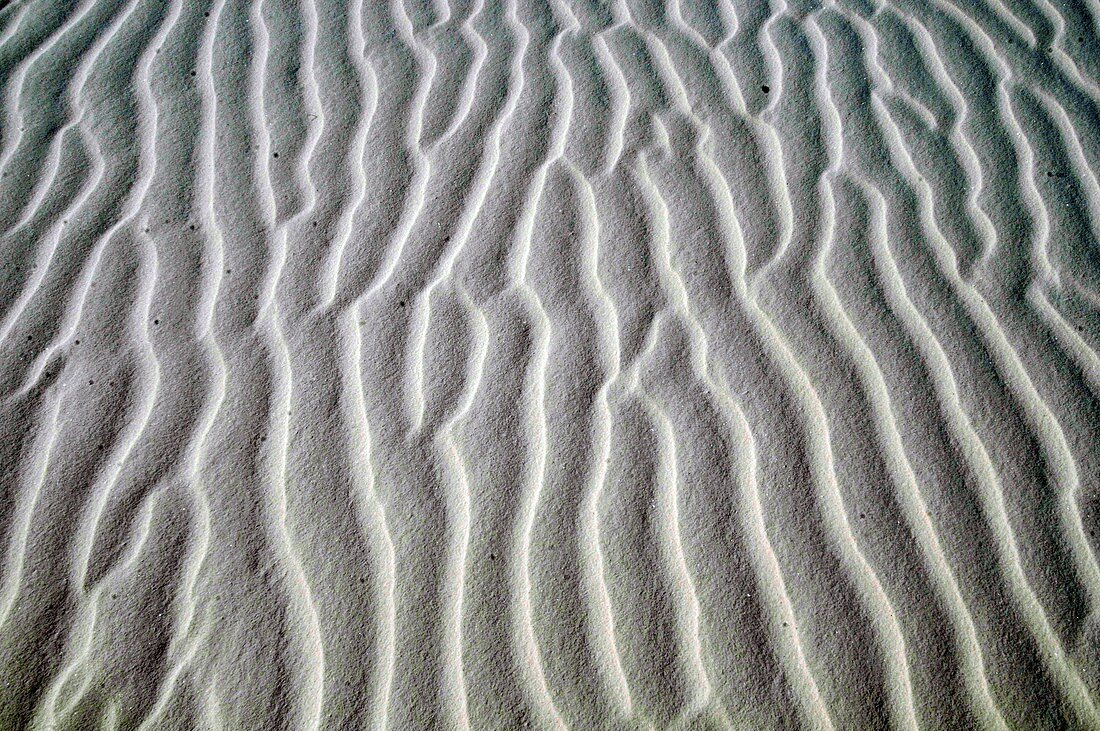 Wind Patterns in sand White Sands National Monument New Mexico