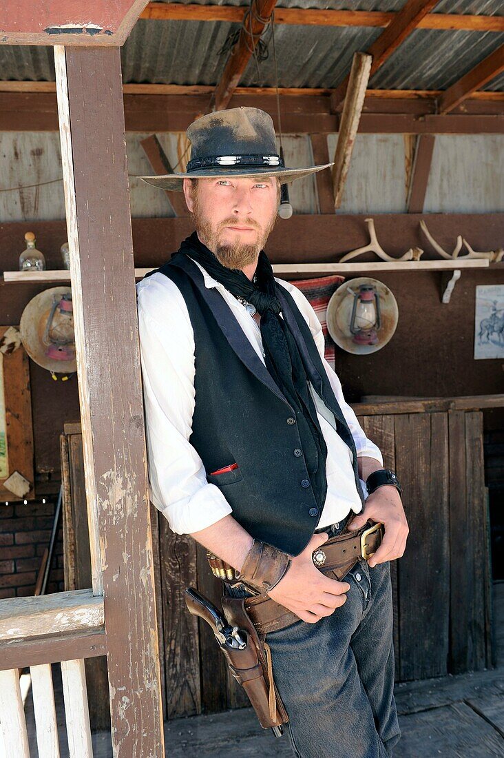 Gunman with gun and holster Tombstone Arizona