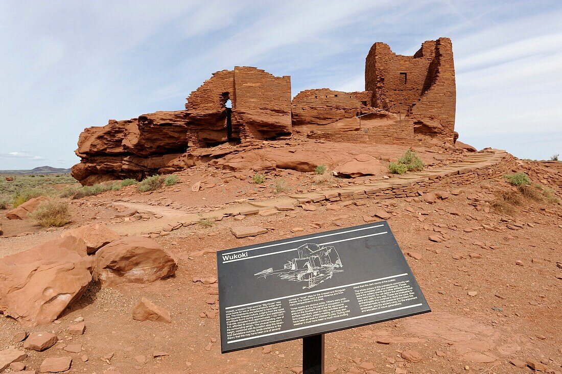 Wukoki Pueblo Ruins Wupatki National Monument Flagstaff Arizona
