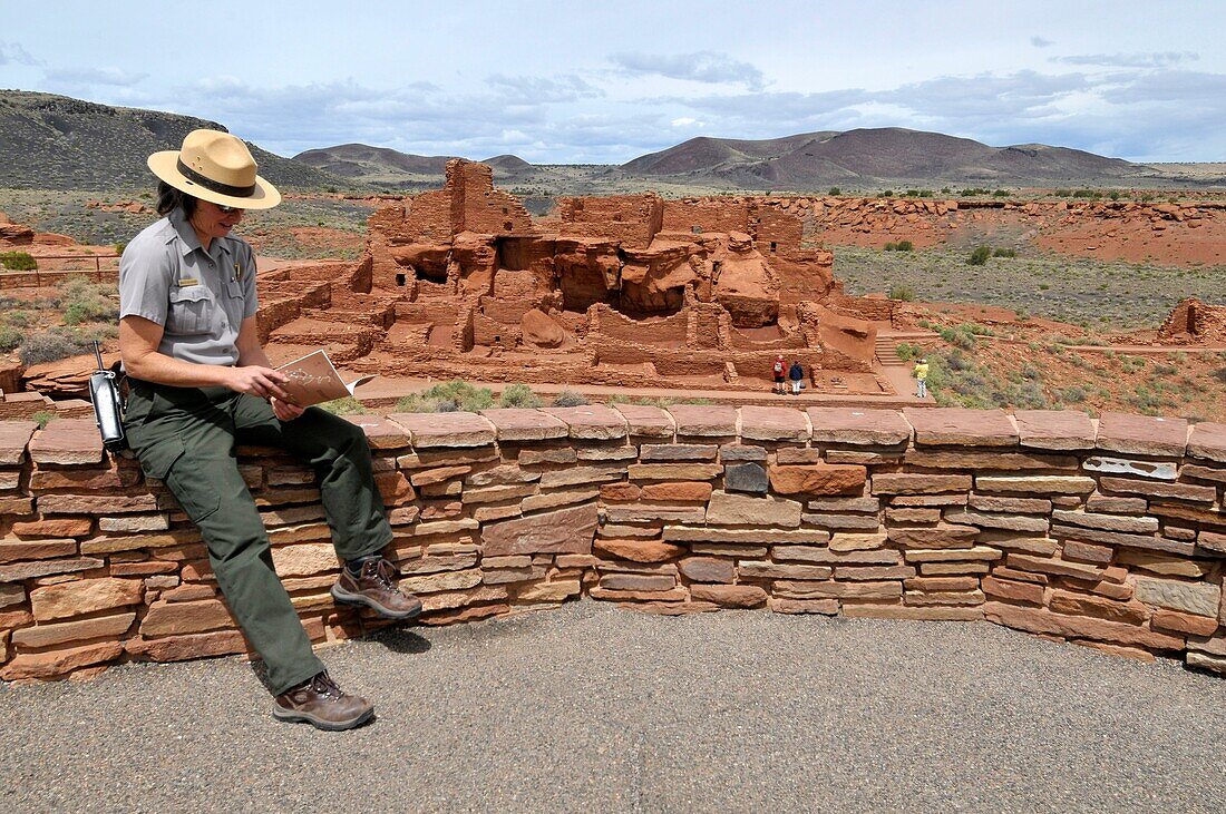 Park Ranger at Wupatki Pueblo National Monument Flagstaff Arizona