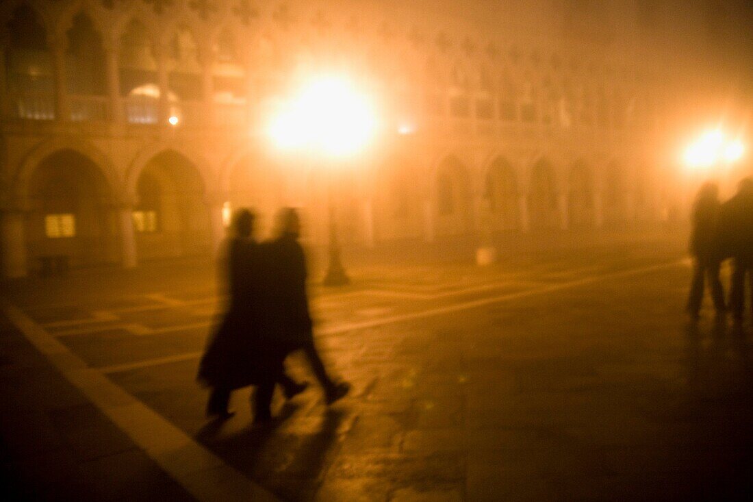 Fog in the nigth, San Marco, Venice, Italy