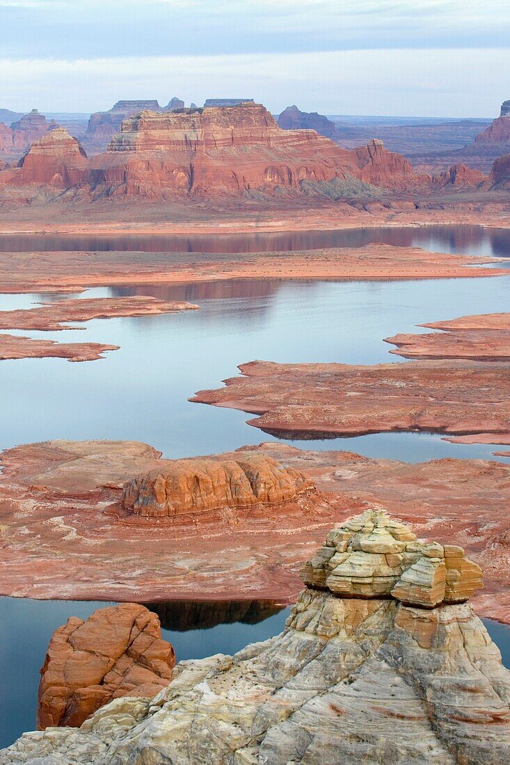 View of Padre Bay and Lake Powell from Alstrom Point, Glen Canyon National Recreation Area Utah