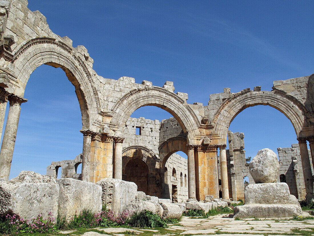 Pillar of Saint Simeon Stylites, Qalaat Seman near Aleppo, Syria