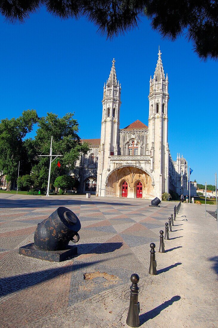 Naval Museum. Monastery of the Hieronymites. Mosteiro dos Jeronimos. UNESCO World Heritage Site. Belem. Lisbon. Portugal.