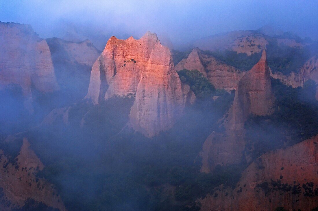 Las Médulas, ancient roman gold mining site León province, Castilla-León, Spain