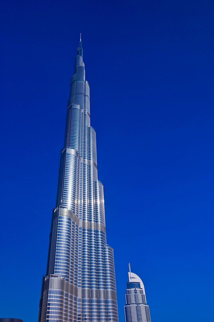 The Burj Khalifa a k a Burj Dubai, the tallest building in the world in downtown Dubai, United Arab Emirates