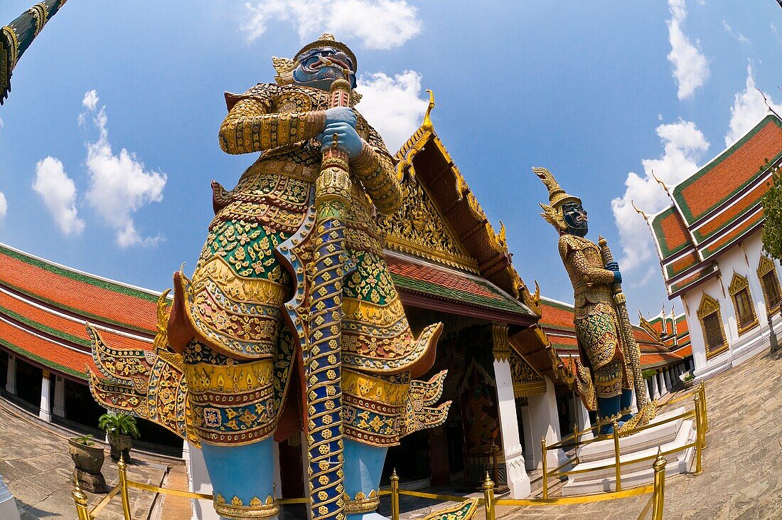 Guardian statues, Grand Palace, Bangkok, Thailand