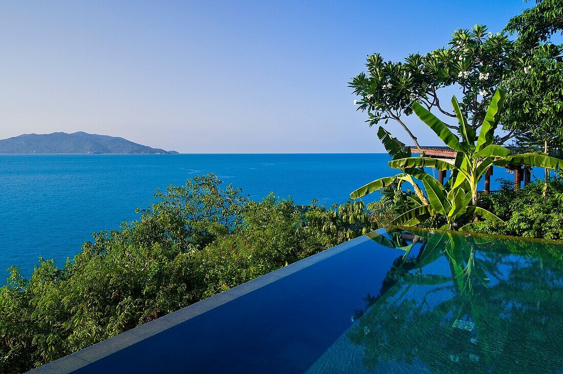 Private pool attached to the presidential suite, Six Senses Hideaway resort hotel, Koh Samui island, Gulf of Thailand, Thailand