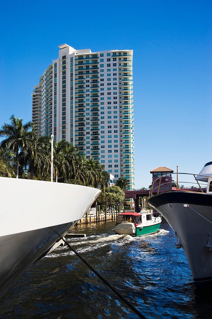 Boats at Ft Lauderdale River Front, Florida, USA