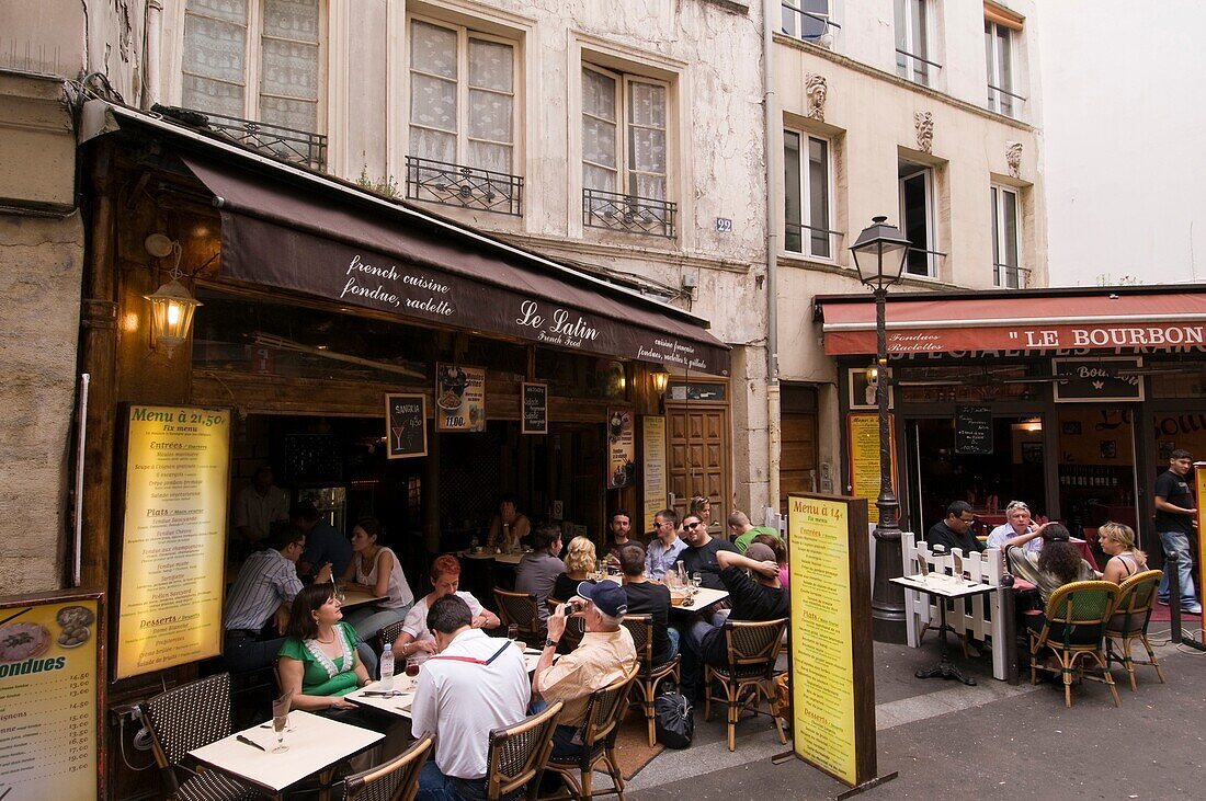 Bistrot in Rue Xavier Privas, Quartier Latin, Paris, France