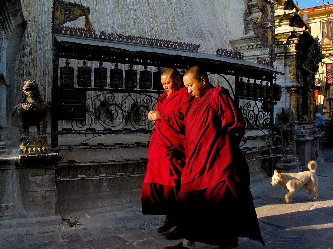 Monks Katmandú Nepal