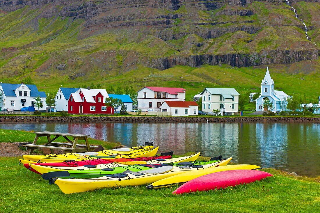 Kayaks Seydisfjördur Iceland