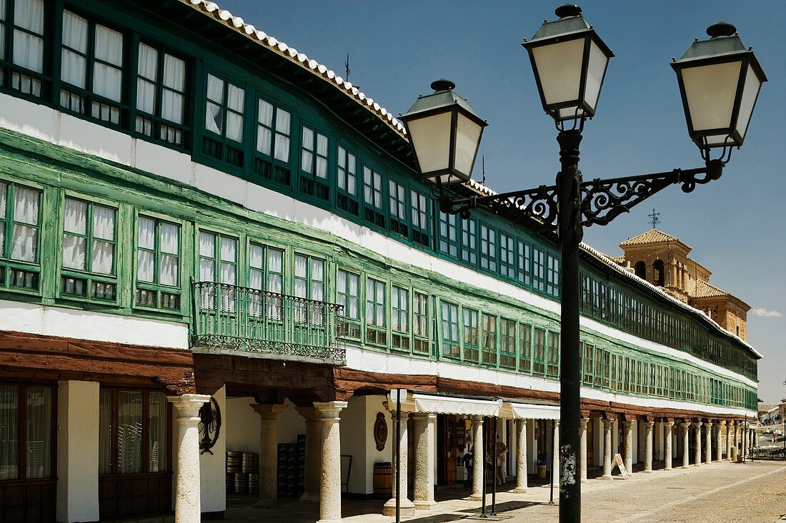 Plaza Mayor Main square, Almagro, Ciudad Real province, Castilla la Mancha, Spain