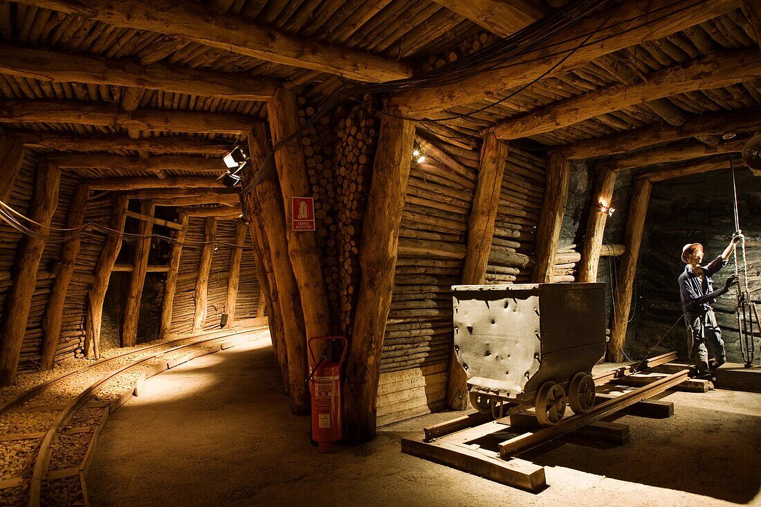 Pozo Norte North Shaft, Mining Museum, Puertllano, Ciudad Real province, Castilla la Mancha, Spain