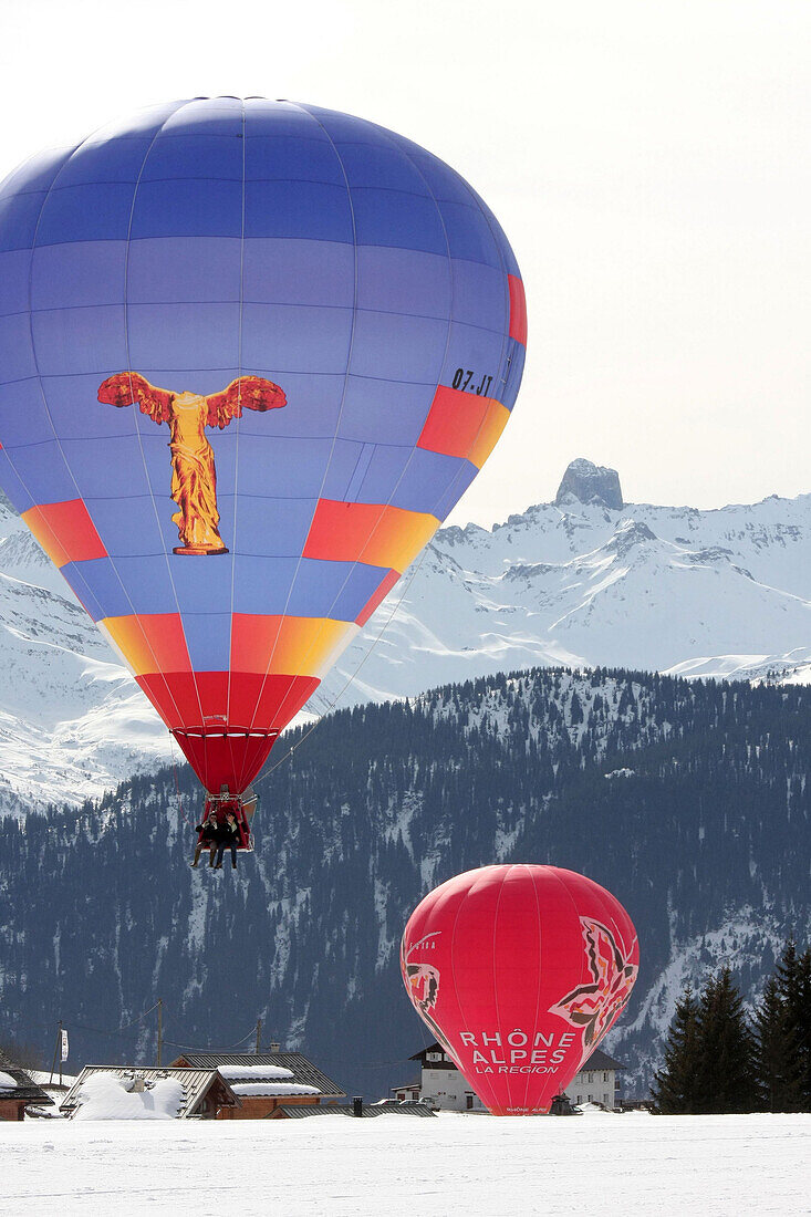 Les Saisies Pass, Hot-Air Balloon Rally, Savoy (73), France