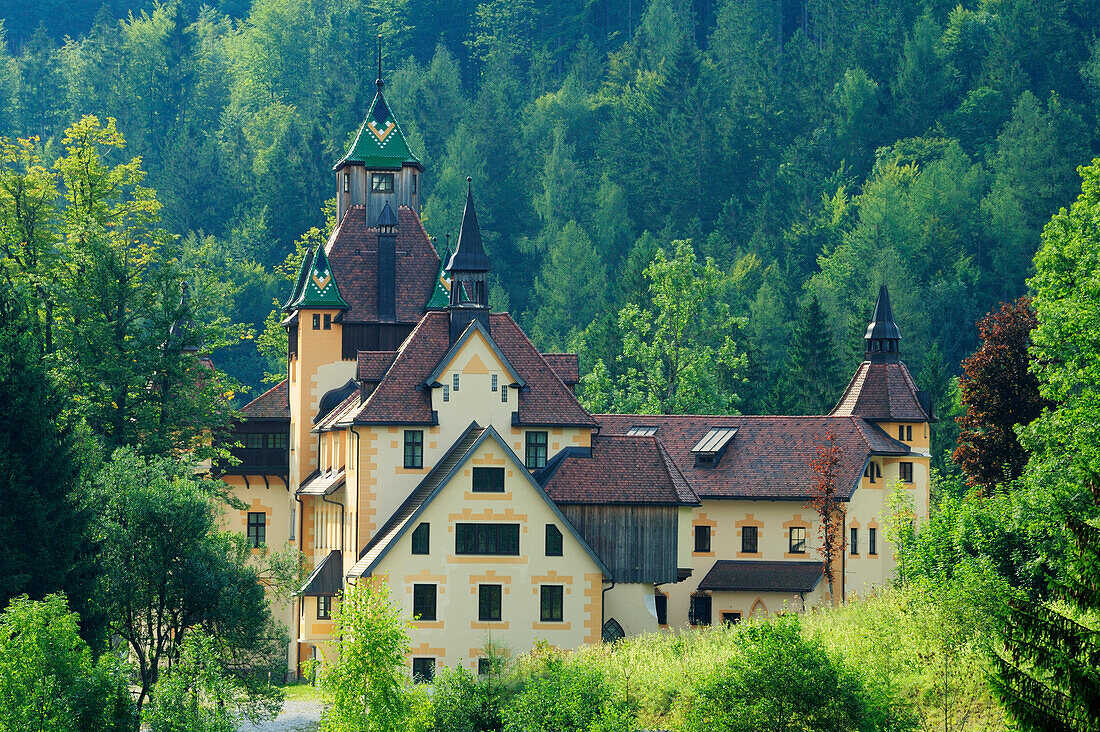 Schloss Kassegg, Reitlingviertel, Gesäuse Nationalpark, Ennstal Radweg, Steiermark, Österreich