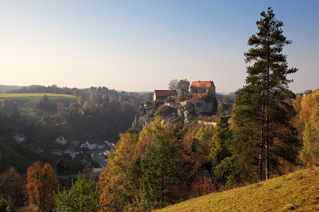 Pottenstein castle, Pottenstein, Franconian Switzerland, Franconia, Bavaria, Germany