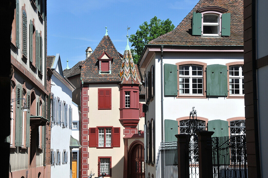 Häuser in der Altstadt, Basel, Schweiz